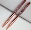 Modedesign Kreativer Kristallstift Diamant Kugelschreiber Briefpapier Kugelschreiber Stylus Touch-Pen 14 Farben Ölige schwarze Nachfüllung SN4286