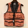 Automne Veste Multifonctionnel Gilet Outillage Poche Gilet Zipper All-match Gilets 5 Couleurs M-2XL