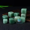 Polished Natural Aventurine CUBE Tumbled Stone Gravel Square Crystal Stones Hand-Polished Fish Tank Decor Garden Healin