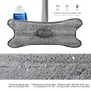 SDARISB Microfibre Spin Floor Mop avec 3pcs Tissu Remplacer Lavage sans main Plat Manuel Extrusion Outils de nettoyage ménager 210830