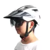 Nieuwste racefiets mountainbike helm met tt lens vizier mannen dames fietshelm sporten mtb fietshelm p0824