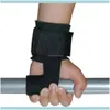 Aessoires Uitrustingen Fitness Supplies Sport Outdoors Groothandel - 2pc / Paar Gewichtheffen Sport Polsband Grip Bandjes Gewichtheffen Handschoenen