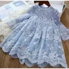 Kids Dresses For Girls Dress Tulle lace Girl Princess Dress Kids Spring Clothes Vestidos Toddler Girl Kid Clothes Q0716