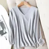 AOSSVIAO herbst winter Pullover Gestrickte Pullover frauen v-ausschnitt oversize-pullover weibliche lose langarm top Jumper 211011