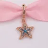 925 Sterling Srebrny zestaw biżuterii Pandora Bringling Starfish Dangle Charms DIY Strings Bransoletka dla kobiet Męskie Naszyjniki urodzinowe 788942c01annajewel