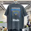 Real Photo Rhode F-рубашка Умывальник для стариков Женщины 3D 3D Тяжелая ткань Футболка Коробка Перспектива Топы Teers Хардкор Счастье