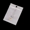 cerniera Chiusura lampo Vendita al dettaglio Trasparente bianco perla Sacchetto di plastica Imballaggio OPP Pacchetti Alimenti per gioielli Sacchetti in PVC di molte dimensioni disponibili HH0061SY