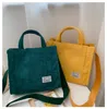 Umhängetasche 2021 Trend Single Messenger Bag Damen Schulranzen Schnalle Solide Cord Kleine Quadratische Tasche Designer Handtasche