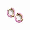 Fashion Simple Metal Gold Female Cartilage Clip on Screw Back Earings Round Ear Cuff Rhinestone Beautiful Girl Earrings Jewelry