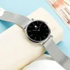 Wristwatches WWOOR Watch For Women Top Ladies Quartz Mesh Belt Ultra-thin Watches Steel Waterproof Wristwatch