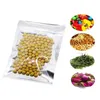 Resealable Zipper Bag Food Storage Aluminum Foil Bags Self Seal Smell Proof Pouch Package 18 Sizes