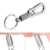 Chaveiro Primavera Cadeia de Aço Inoxidável Fivela Cabinete Chaveiro Retrátil Cintura Cinto Clipe Keyring Anti-Perdido Fivela Pendurar