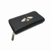 High quality men animal Short Wallet Leather black snake Tiger bee Wallets Women Long Style Purse card Holders Coin Purses with gift box
