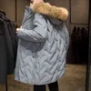 90% Beyaz Ördek Aşağı Yastıklı erkek Kış Sıcak Ceket 2021 Yeni Kürk Kapüşonlu Rüzgarlık Dış Giyim Siyah Gri Kalınlaşmak Uzun Aşağı Palto Y1103