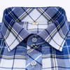 Checkered shirts for men Summer short sleeved leisure slim fit Plaid Shirt square collar soft causal male tops with front pocket 210809