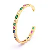 Mode Bijoux Creux Star Bracelet Cuivre Cubique Zircone Cristal Strass Bracelet De Manchette Pour Femme Accessoires De Luxe Cadeau Q0717
