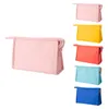 PU Leather Makeup Bag for Women Portable Travel Cosmetics Bags Waterproof Toiletry Pouches Lightweight Zipper Organizer Girls 5 Colors