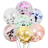 12inch confetti latex ballon bruiloft lay -out decoratie baby shower verjaardag feest decoratie ronde transparante grote ballonnen kerstmas decor ball hy0361