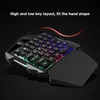 Teclado de jogo com uma mão rgb retroiluminado mecânico mini teclado ergonômico para gamer portátil desktop computador teclados2227936