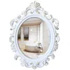 Miroirs miroir mural de mur d'or élégant salle de bain américaine ovale mariage maquillage salon wand decoratif hower eb5zsj