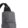Torebka crossbody torebka Mężczyźni Messenger Mężczyzna torby na ramię torebki męskie skórzane sprzęgło torby Damier Modna portfel Czarne torby FANNYPA253J