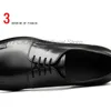 New Mens Shoes Tamanho 6 a 12 vestido de couro real Sapatos de escritório Oxfords Lace Up Round Head Chefe Classic Formal Sapatos para homens