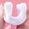 Silicone Baby Toothbrush Teethers 360 Degree U-shaped Child Toothbrushes Brush Kids Teeth Oral Care Cleaning 20220225 Q2