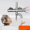 Shower Faucets Mixer Tap Hot And Cold Bathtub Faucet Bathroom Mixer Wall Mounted Mixer Brass Control Rain