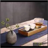 Jarrones de decoración Garden1Pc, jarrón de escritorio artístico de cerámica creativo, soporte para arreglos florales, decoración del hogar para el hogar, envío directo negro
