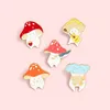 Muziek Mushroombroches Pins Cartoon Email Lepal Pins Badge voor vrouwen Mannen Kids Fashion Jewelry Will en Sandy