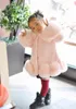 Baby Girls Long Sleeve Winter Wedding Faux Fur Brand Coat for Formal Soft Party Kids Outwear 211204