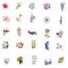 50Pcs Ins Style Beautiful Flowers Stickers Pack Nonrandom Car Bike Luggage Sticker Laptop Skateboard Motor Water Bottle Snowboard6933387