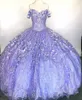2022 élégante robe de bal Quinceanera robes appliquées hors de l'épaule douce 16 robe Pageant robes vestidos CG001