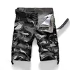 Camouflage Camo Cargo Shorts Hommes D'été Casual Coton Multi-Poche Lâche Shorts Armée Militaire Tactique Shorts Plus La Taille 44 210720