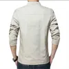 Mens Jacket Mode Stående Collar Coats Slim Fit Business Casual Male S Kläder Plus Storlek M-5XL Solid 211110