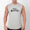 Märke Mens Tank Topps Sexig Fitness Bodybuilding Andas sommar Singlets Slim Mittade T-shirts Muscle Ärmlös tröja