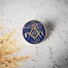 wholesale Masonic Lapel Pins Badge Mason Freemason gold plated skull Exquisite men's business accessories BLM19