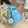 DCIMOR NYA KAWAII NYLON KVINNOR Ryggsäck Kvinnlig godis färgskydd mot stöldskytten Tonårsflickor School Bag Travel Mochila Y0804