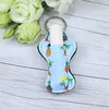 Neoprene Lip Lipgloss Padrão multicolor padrão de casamento Favor Keychain Keychain Chapstick para meninas / mulheres 10.5cmx5.5cm