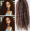 10 paquets d'extensions de cheveux synthétiques pleine tête deux tons Marley tresses 20 pouces noir brun ombré Afro crépus tressage rapide Expres8871420