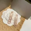 Fascino di marca Pure 925 gioielli in argento sterling per le donne in movimento diamante scorrevole gioielli in oro rosa design festa di nozze Mini carino Siz289g