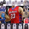 DePaul Blue Demons Basketball Jersey NCAA College Tyon Grant-Foster Courvoisier McCauley Strickland Richardson Simmons Moore Reed Romeo Weems Strus Chandler