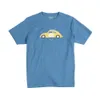 夏の漫画車のプリントTシャツの男性100％コットンの文字バック半袖TシャツプラスサイズトップティーSi980799 210707