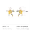 Femmes perle fleur modèle boucles d'oreilles doux affaires vent Floral diamant oreille clou fête européenne cadeau alliage plante boucle d'oreille bijoux accessoires