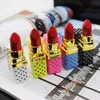 Lighter Lipstick Shaped Butane Cigarette Inflatable No Gas Flame Lady Lighters 5 colors For Smoking Pipes Kitchen Tool 2023