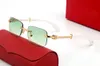 Classique Carré Hommes Femmes Lunettes De Soleil Marque Optique Cadre Clair Designer Lunettes Métal Ligne Décoration Marron Bleu Jaune Vert Gris Lentille Jambes En Bois Affaires Décontracté