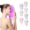 7 Färg LED Light Therapy Face Beauty Machine Facial Neck Mask med mikrourent för hudblekningsenhet föryngring