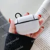 Accessoires de casque de créateur de mode Étuis pour AirPods pro 1 2 Étui rigide de haute qualité Lettres de luxe Paquet de protection imprimé Crochet Sacs de protection pour écouteurs