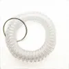 Plastic Hair ring telephone line Bracelet keyring bracelets Ponytail Holders Circle Elastic Head Rope 100 single color per pack G38AYAA