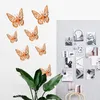 12 Pcs/Lot 3D Creux Papillon Sticker Mural Décoration Papillons Stickers DIY Maison Amovible Décoration Murale Fête De Mariage Enfants Chambre Fenêtre Décors HY0297